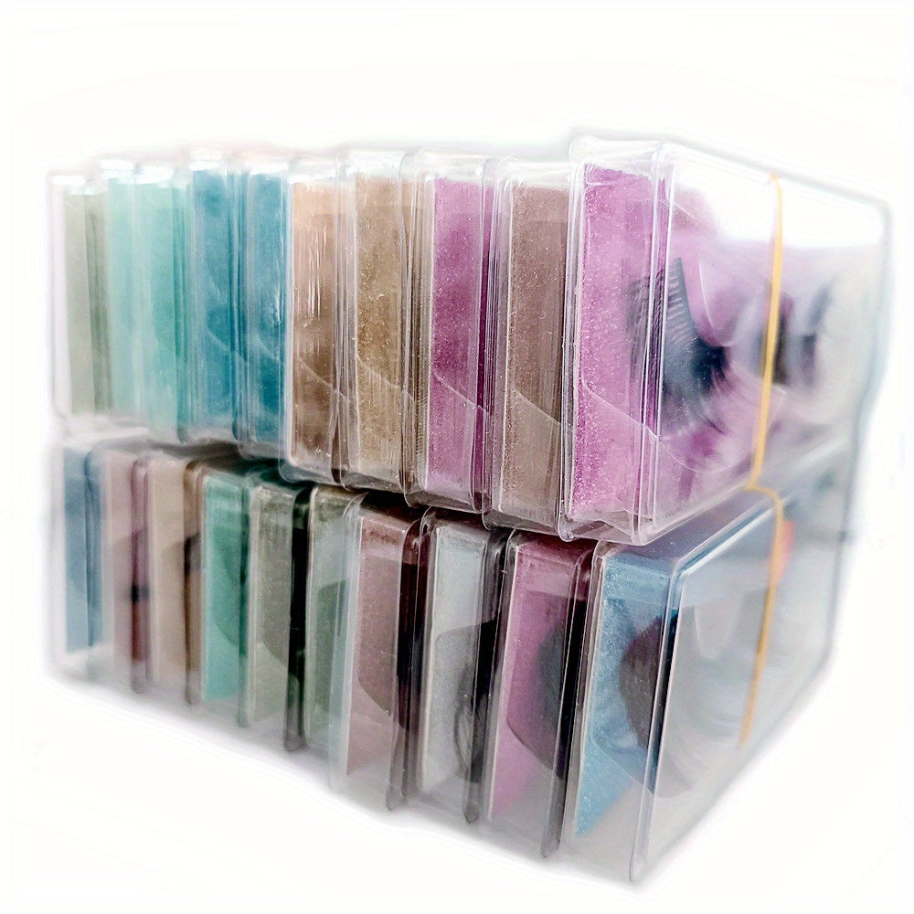 [40 Pairs 3D False Eyelashes] 10 Pairs, 20 Pairs, 30 Pairs, 40 Pairs of False Eyelashes from 1cm to 2cm, 3D Different Models