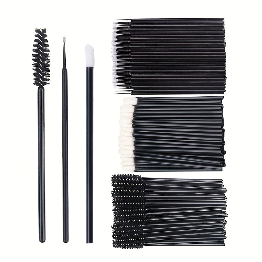 250pcs Makeup Tools Kit Eyebrow Brush Eyelash Mascara Wands Lipstick Lip Brush Disposable Eyeliner Eyeshadow Lash Extension Applicators Makeup Accessories with Organizer Container Box
