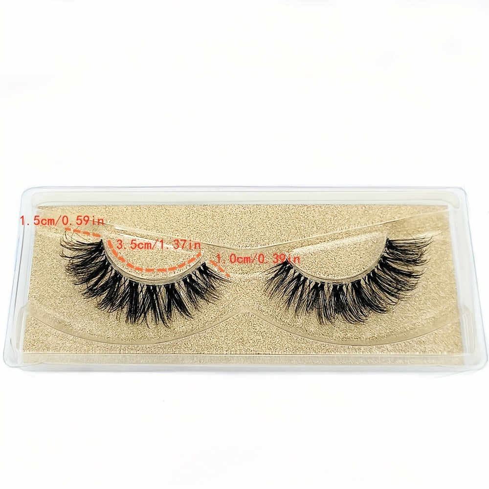 [40 Pairs 3D False Eyelashes] 10 Pairs, 20 Pairs, 30 Pairs, 40 Pairs of False Eyelashes from 1cm to 2cm, 3D Different Models