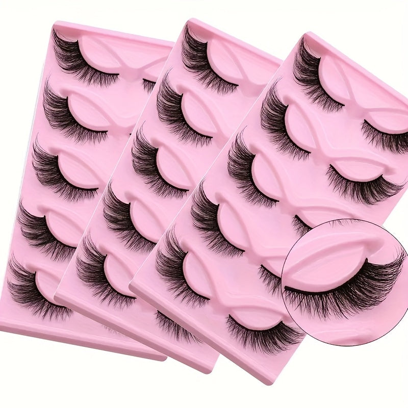 15 Pairs/3 Boxes of Cat Eye False Eyelashes Natural Thick Thick Dramatic Eyelashes 3D Artificial Mink Material Comfortable Reusable Eye Tail Extended Design Look Like Fox Eyes Suitable for Daily Dates, Stage Parties Makeup