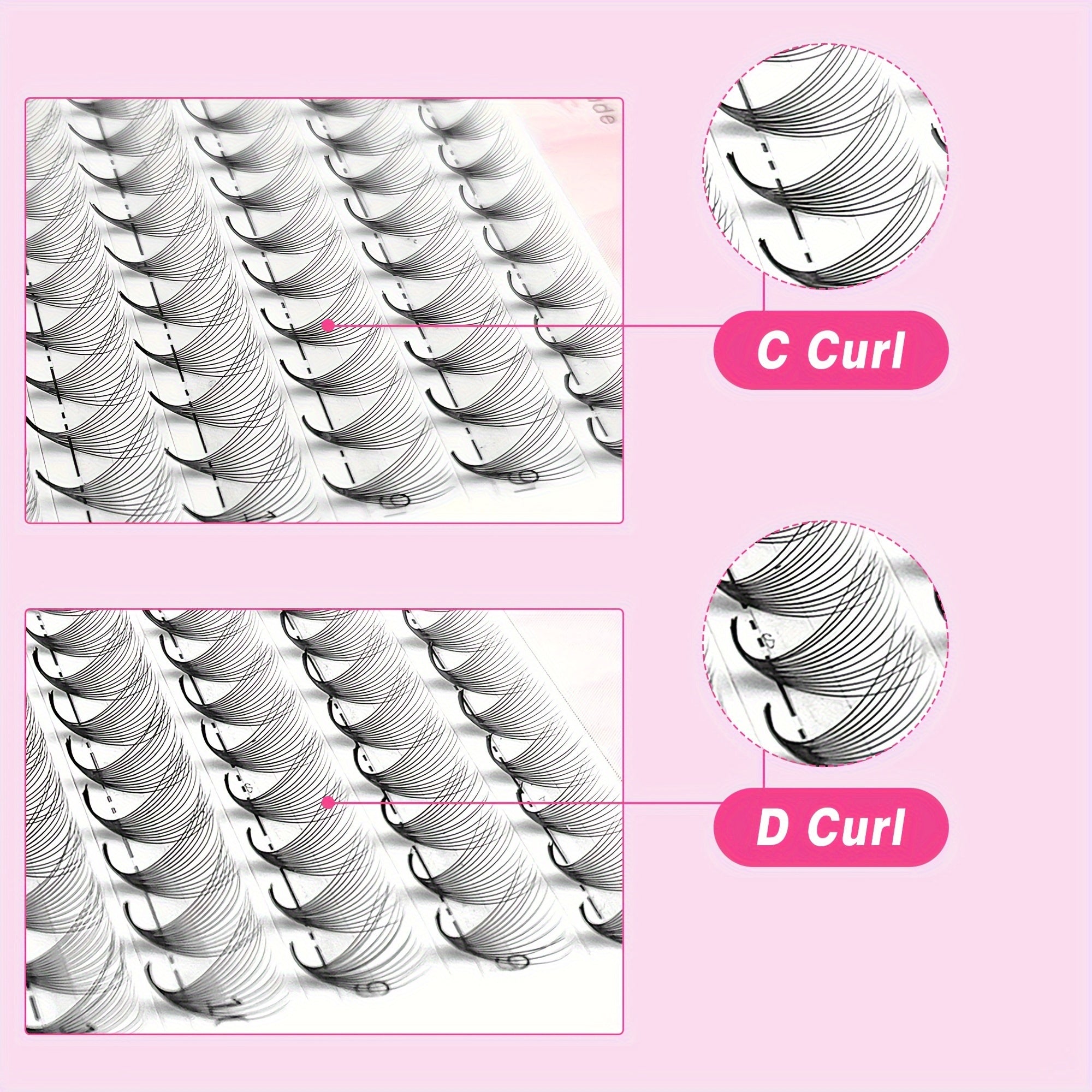 300 fan Handmade Volume Eyelashes Pointy Base 0.07mm/0.05mm 6D-16DW shape Long Lasting Soft Premade Fans Extension
