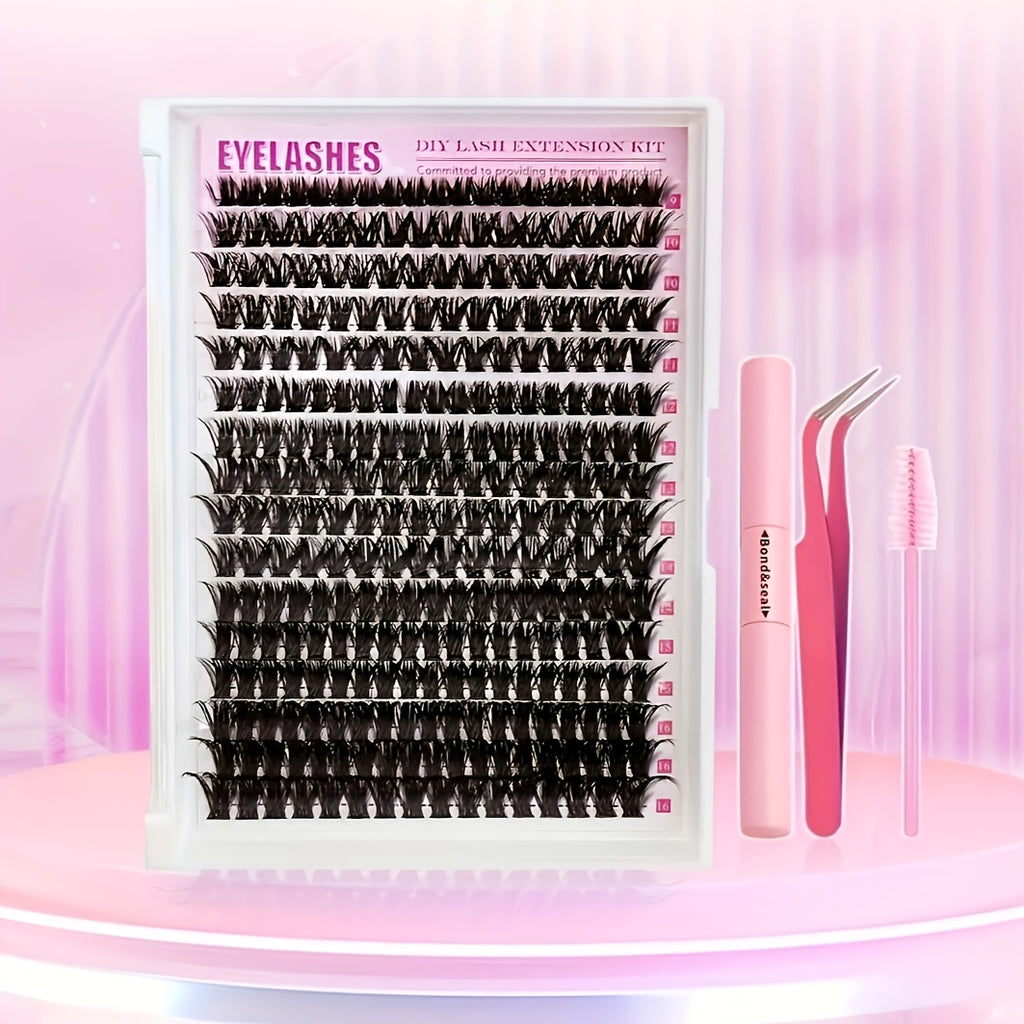 [320pcs Makeup Lash] 720/320pcs Soft & Durable Makeup Lash Clusters | Including 80D, 100D Specifications, Wearing Tools, Two Styles, Suitable for Beginners and Daily Use