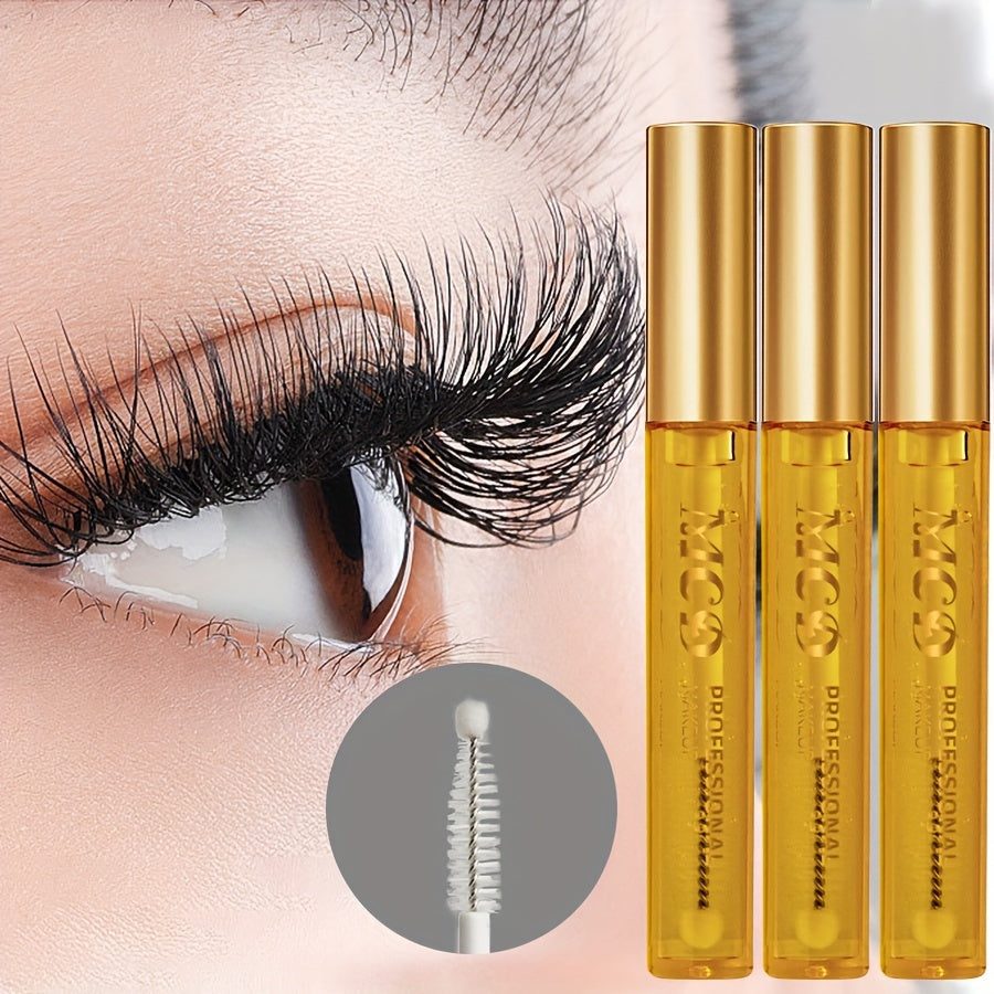 [Natural Eyelash Serum] 3pcs MCD Eyelash & Eyebrow Serum Set | Natural Volumizing & Curling Formula for Lashes & Brows - Nourishing Eye Cosmetics Gel Mascara Cream