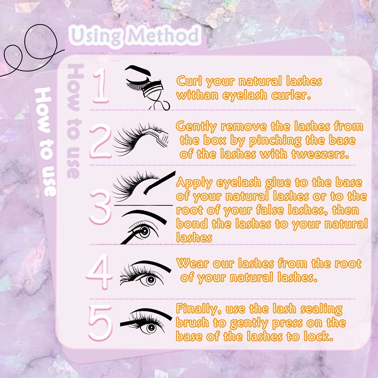 10 Pairs 3D Doll Natural Fluffy Cross Eyelashes, Hypoallergenic B C D Curl, 6-9mm & 13-15mm Length, Transparent Stem, Invisible Extension for Enhanced Eyes, Daily Light Makeup BHZD-006D-3