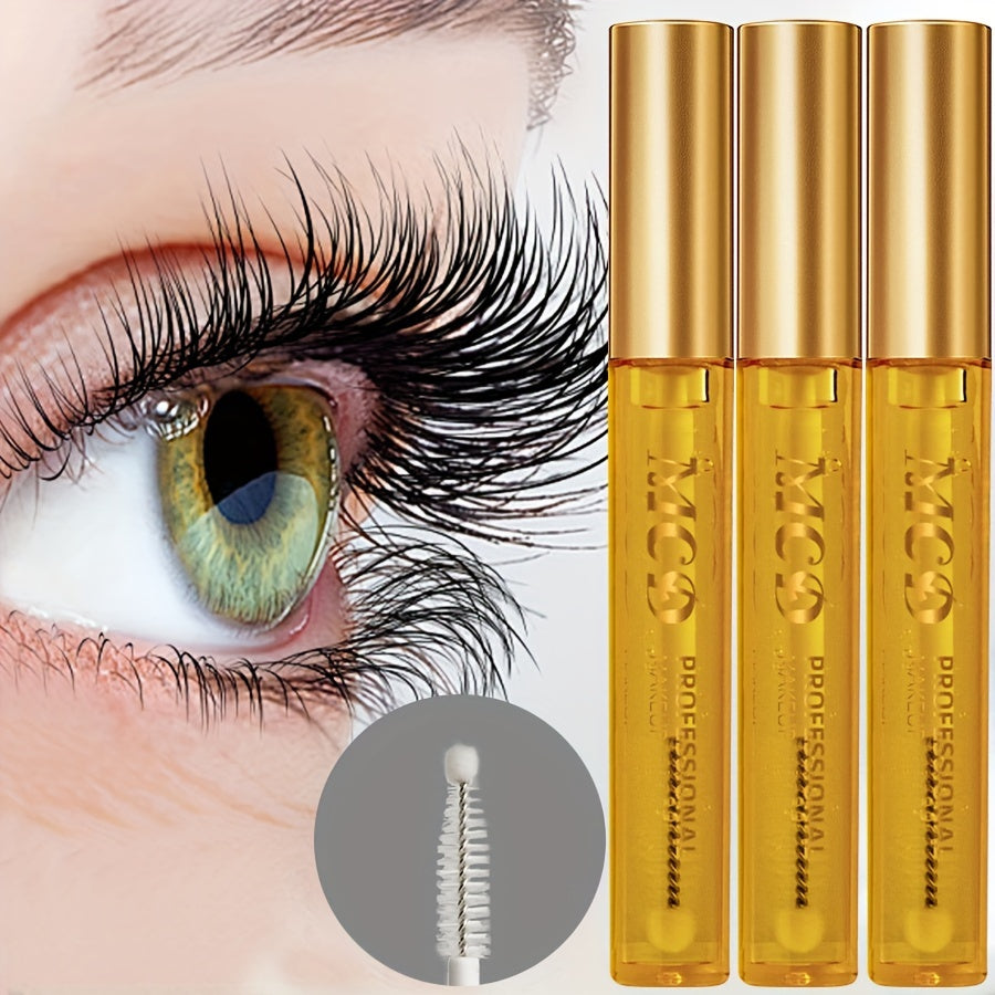 [Natural Eyelash Serum] 3pcs MCD Eyelash & Eyebrow Serum Set | Natural Volumizing & Curling Formula for Lashes & Brows - Nourishing Eye Cosmetics Gel Mascara Cream
