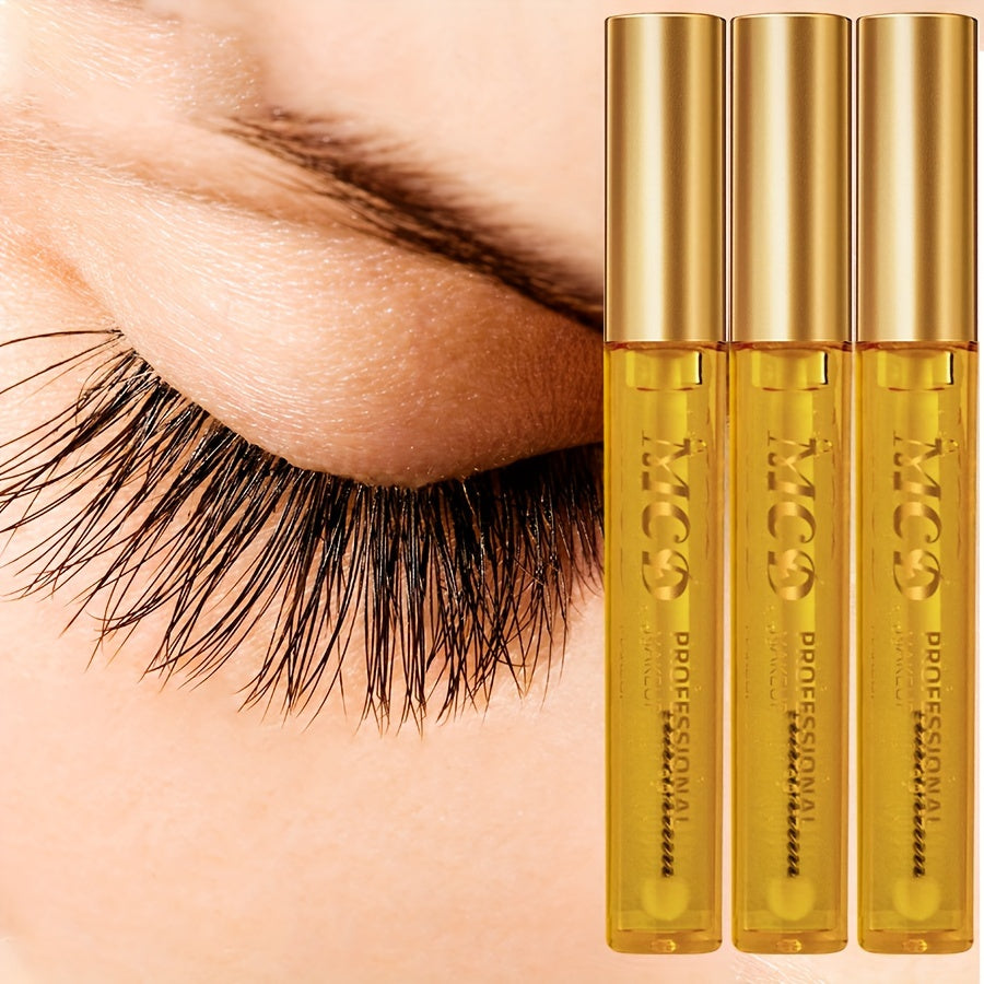 [Natural Eyelash Serum] 3pcs MCD Eyelash & Eyebrow Serum Set | Natural Volumizing & Curling Formula for Lashes & Brows - Nourishing Eye Cosmetics Gel Mascara Cream
