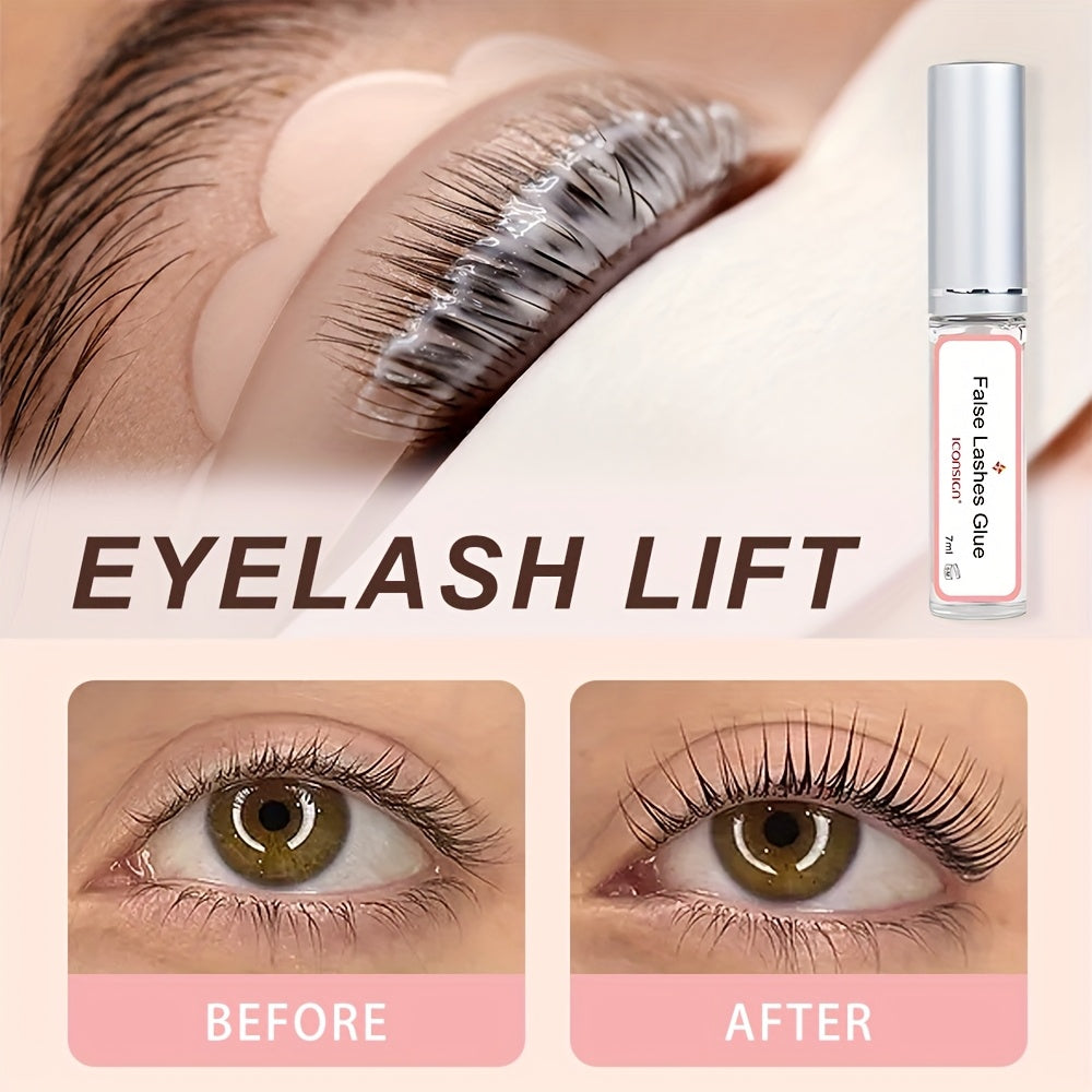 [ICONSIGN Lash Lift] ICONSIGN Long-Lasting Lash Lift Kit | Eyelash Perming Lotion, Fixation Glue, and Cleansing Tool for Home and Salon Use