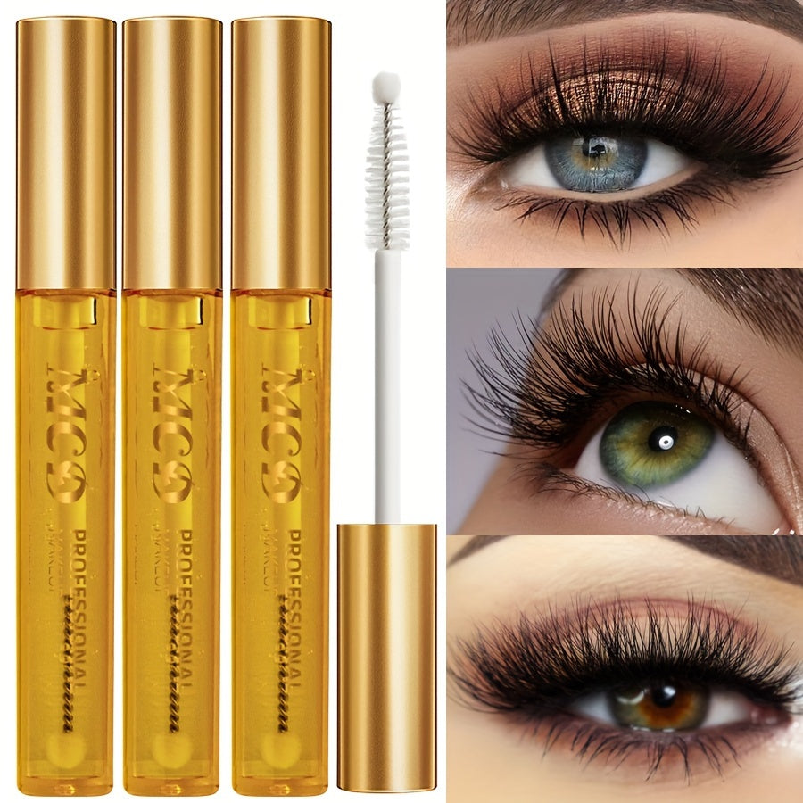 [Natural Eyelash Serum] 3pcs MCD Eyelash & Eyebrow Serum Set | Natural Volumizing & Curling Formula for Lashes & Brows - Nourishing Eye Cosmetics Gel Mascara Cream