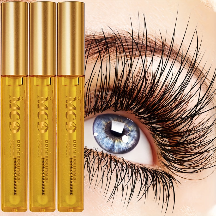 [Natural Eyelash Serum] 3pcs MCD Eyelash & Eyebrow Serum Set | Natural Volumizing & Curling Formula for Lashes & Brows - Nourishing Eye Cosmetics Gel Mascara Cream