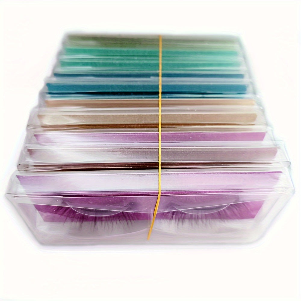 [40 Pairs 3D False Eyelashes] 10 Pairs, 20 Pairs, 30 Pairs, 40 Pairs of False Eyelashes from 1cm to 2cm, 3D Different Models