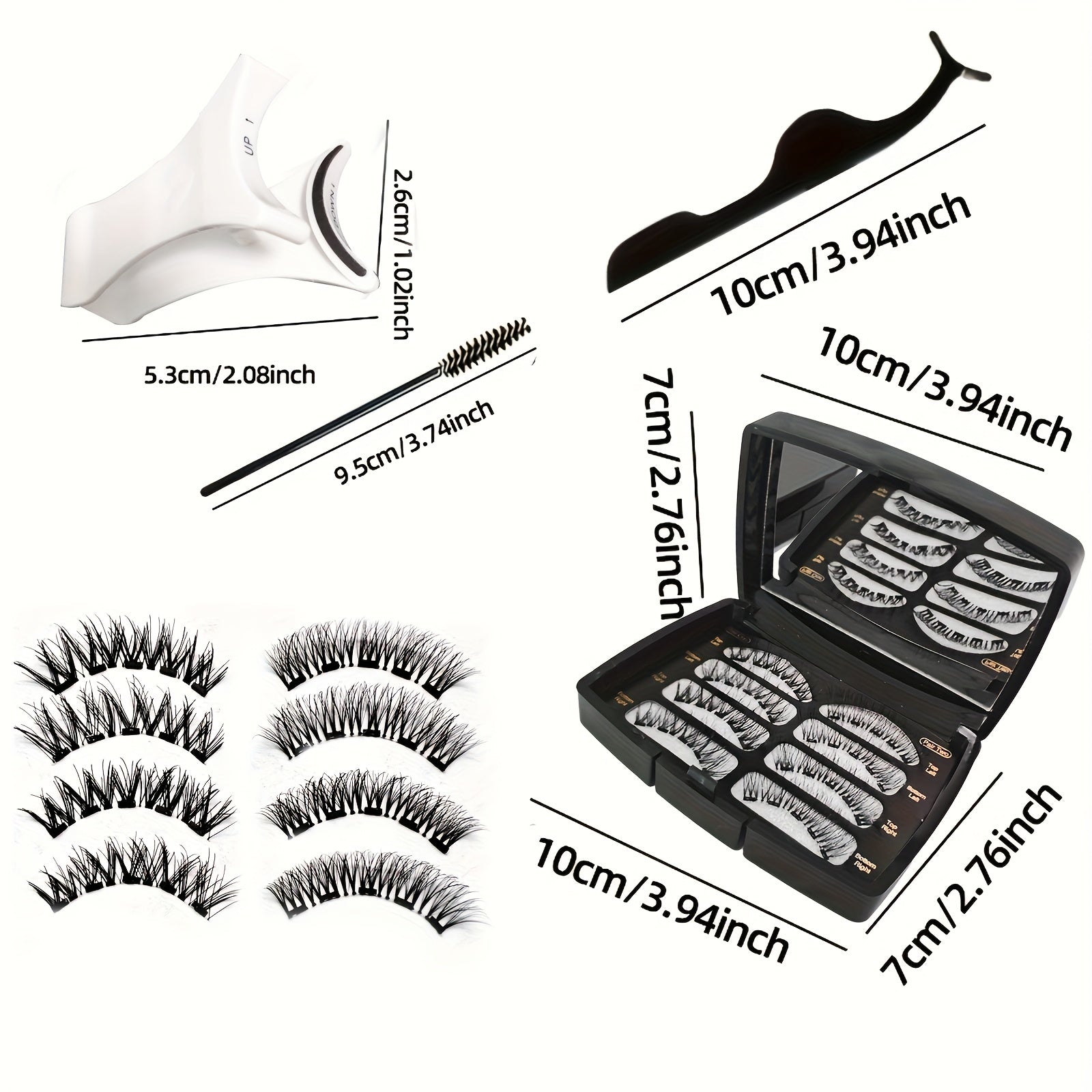 [Magnetic 3D Eyelashes] 7 Times Magnetic 3D Eyelashes | Reusable, Daily Wear, No Glue Needed, Long-lasting Beauty Without Worries