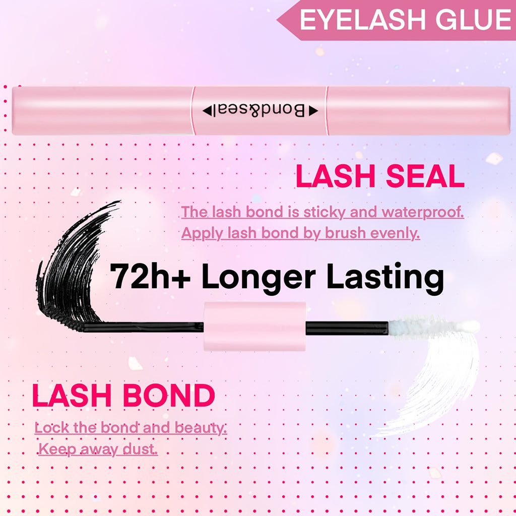 [DIY Eyelash Extension] 400/720pcs DIY Eyelash Extension Set | 9-18mm Mix 30D 40D Single Eyelash Tuft with Eyelash Bonding & Tweezers for Beginners - Exquisite Gift Set for New Year Gifts, Valentine's Day Gifts