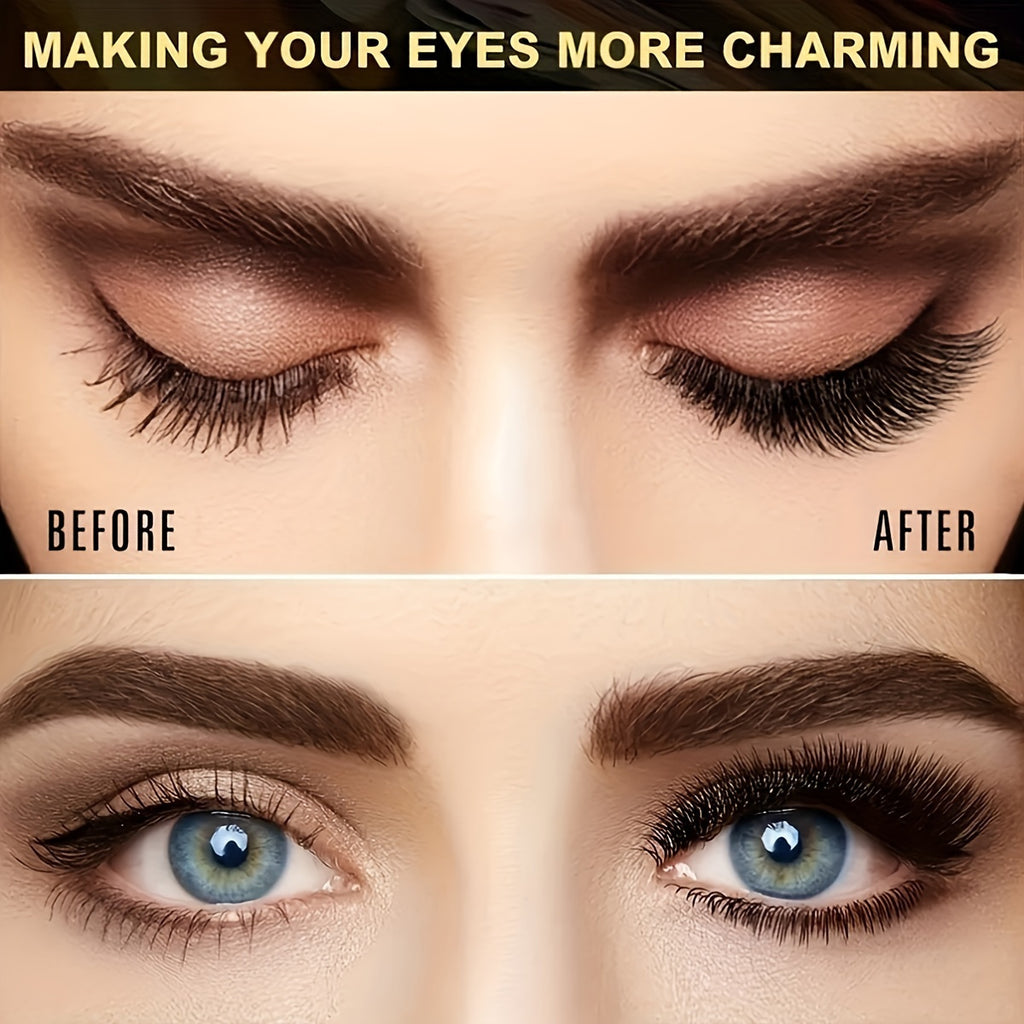 [Magnetic False Eyelashes] Reusable Magnetic False Eyelashes Set of 4 | No Adhesive Required, Alcohol-Free, Odorless Plastic Material, Professional Eye Makeup Accessories