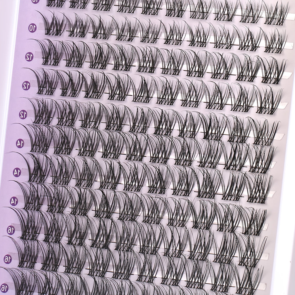 DIY Eyelash Extensions - Natural, Soft & Transparent Lashes, 8-16mm | Reusable, Beginner-Friendly | High-Quality, Hand-Made, Reusable Eyelash Extensions